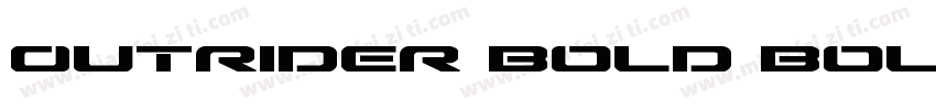 Outrider Bold Bold字体转换